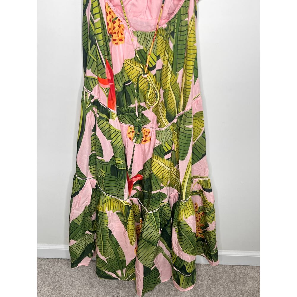 FARM Rio Tropical Print Maxi Dress - Pink and Green - Picture 15 of 15